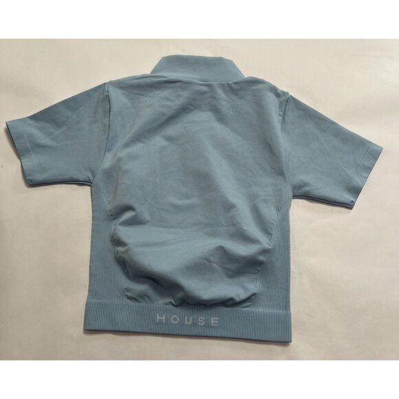 House iD Seamless Half Zip in Sky Blue - Picture 4 of 5